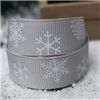 Order  Go Grosgrain - Snowflakes Silver/White